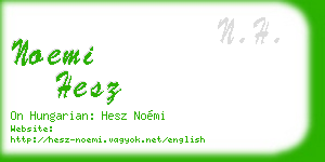 noemi hesz business card